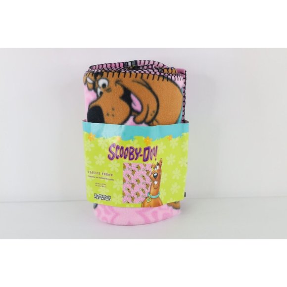 Vintage Other - Deadstock Vintage Y2K Scooby Doo Butterfly Fleece Blank Throw 46x63" Polyester